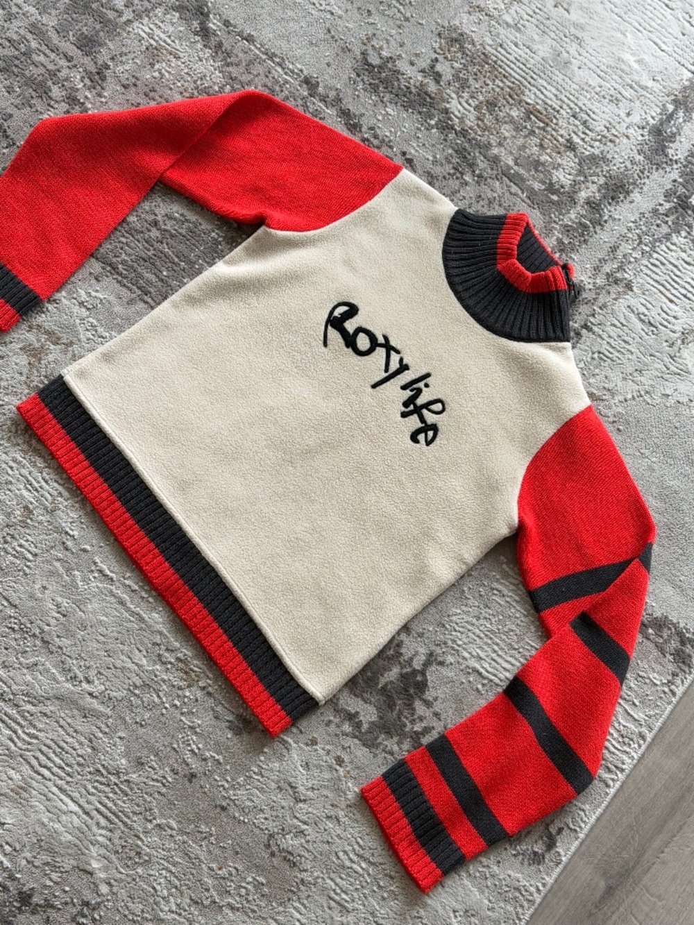 vintage 90s fleece sweater